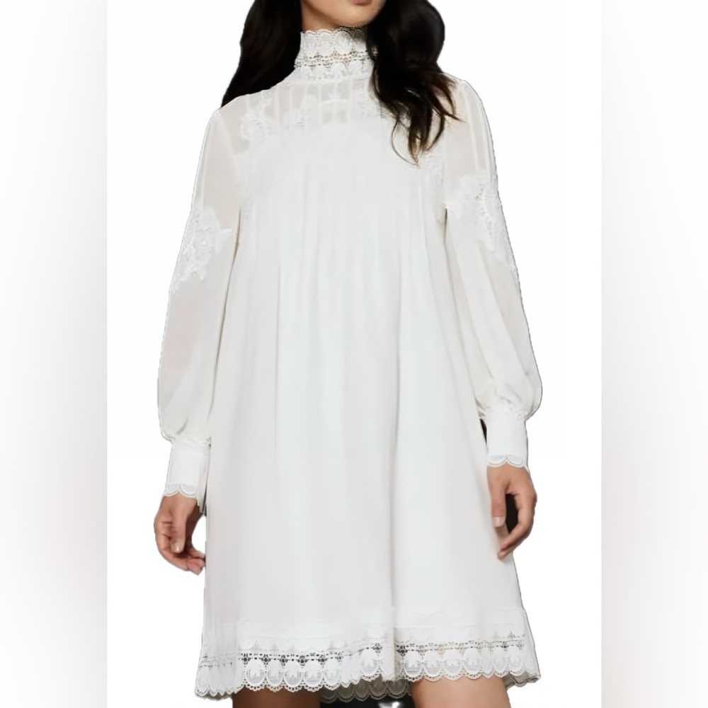 Ted Baker Cream Lace Detail Dress